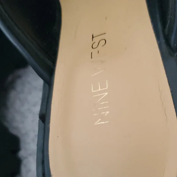 Black and Gold Mule Clogs with Horsebit Detail - Picture 2 of 7